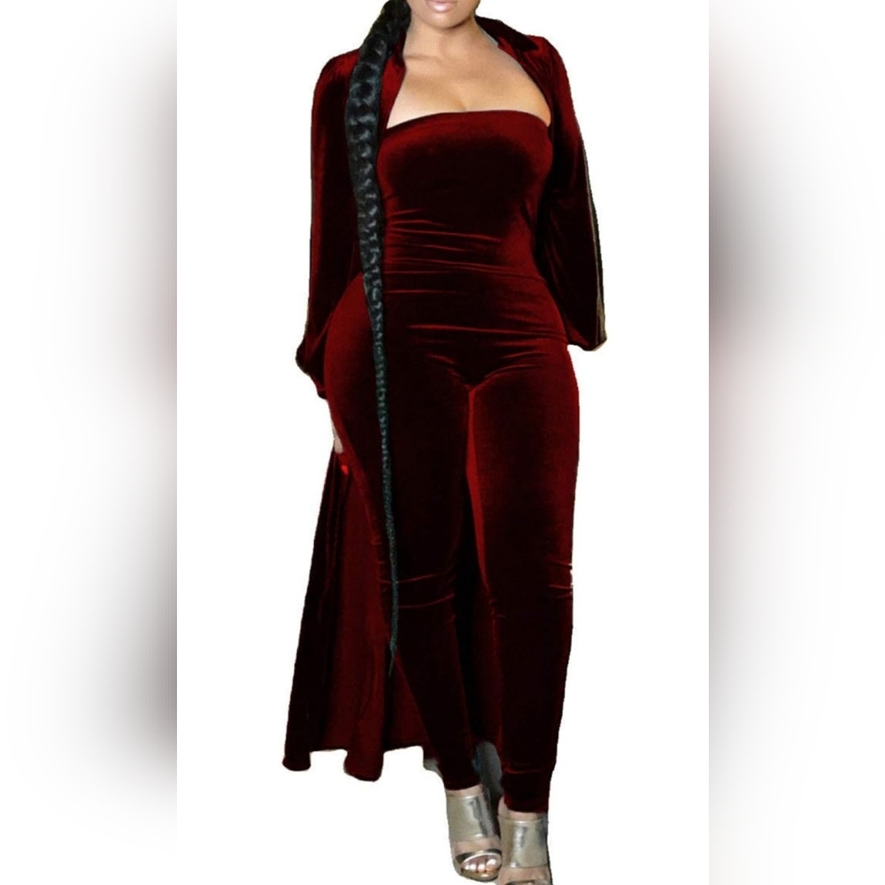 Velvet Two Piece Set - Picture 2 of 7